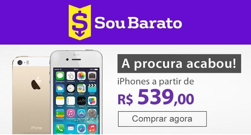Sou Barato começa a vender iPhones usados