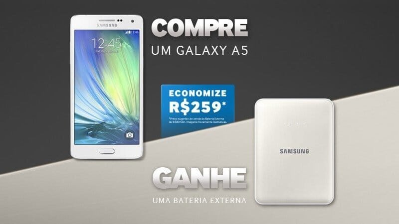 Samsung libera power bank para donos do Galaxy A5 e A7