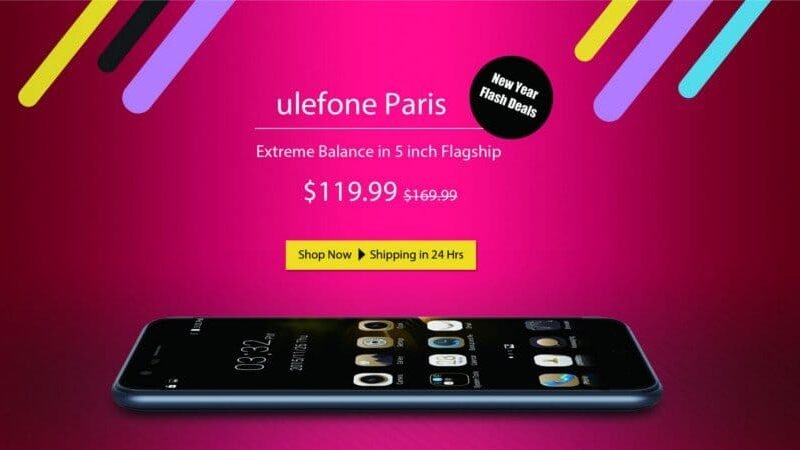 Ulefone lança promoção de ano novo da linha Paris