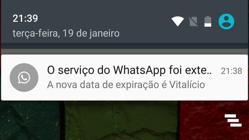 Whatsapp vitalício: Seria esmola demais para o santo?
