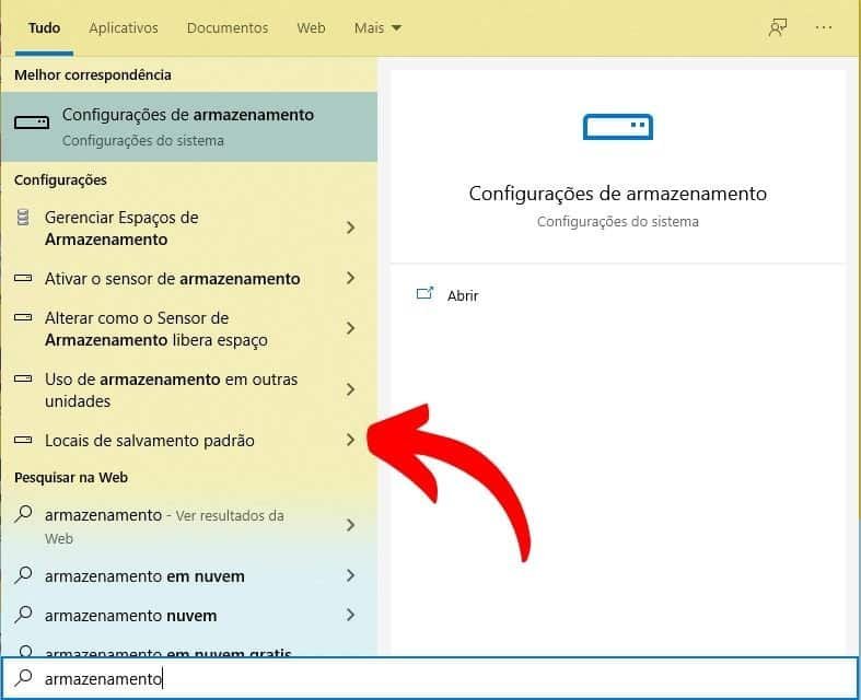 Windows 10 - Locais de salvamento padrão