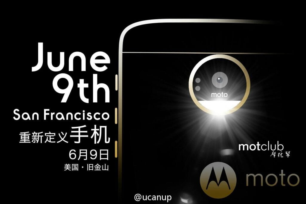 Motorola Moto Z convite evento São Francisco US