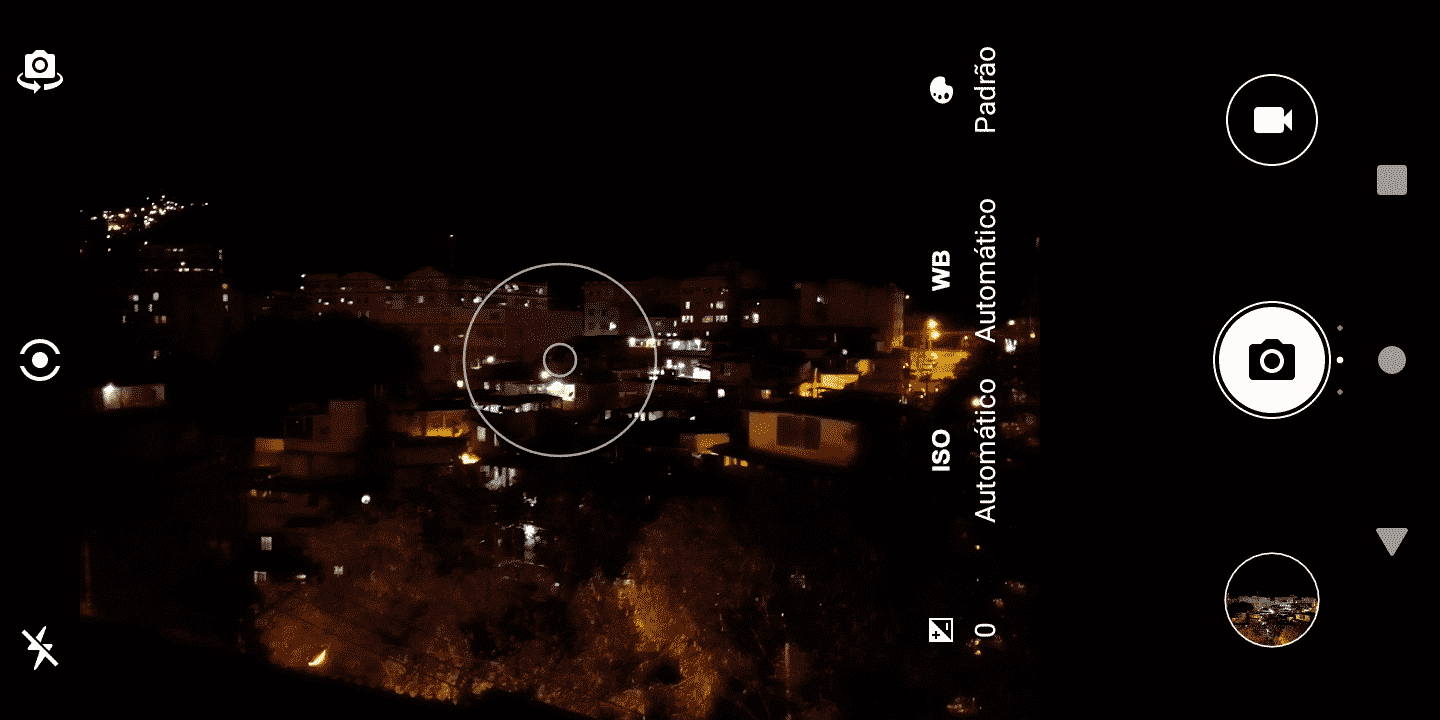 Câmera - TCL L10 - Modo Manual