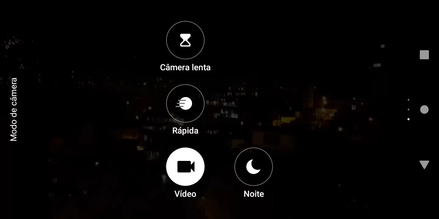 Câmera - TCL L10 - Modos de vídeo