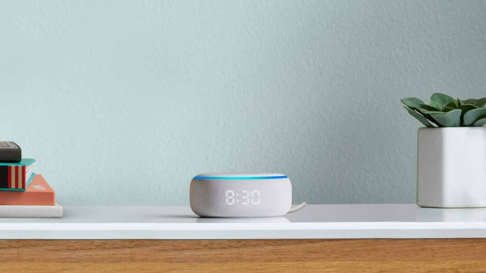 Amazon Echo Dot com relógio