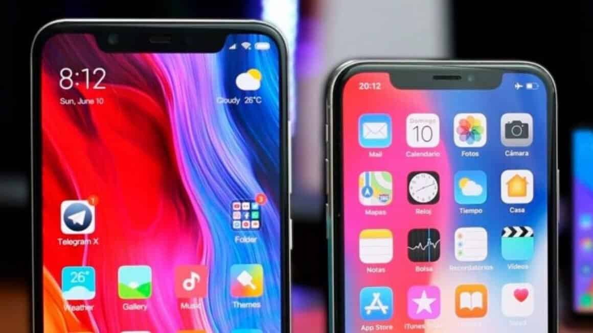 Apple iPhone X e Xiaomi Mi 8