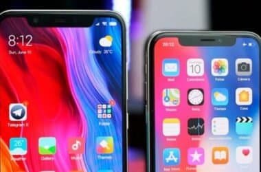 Apple iPhone X e Xiaomi Mi 8