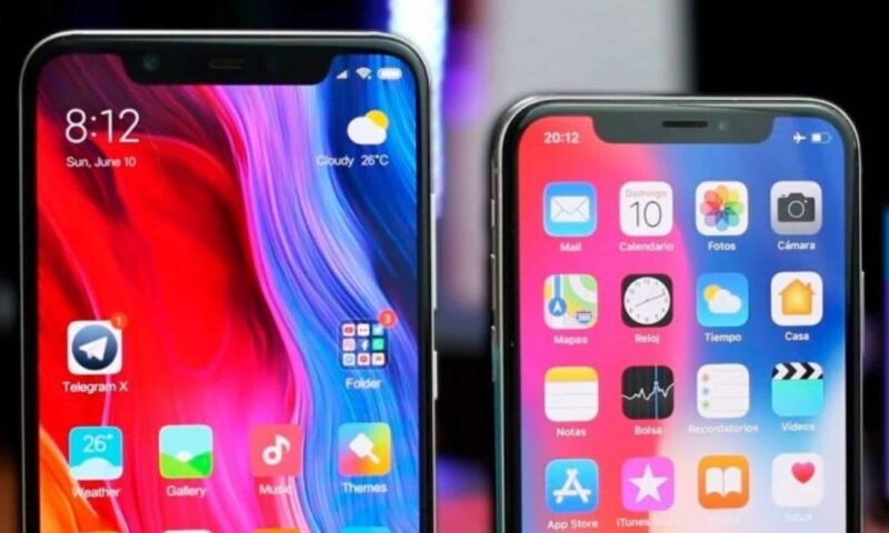 Apple iPhone X e Xiaomi Mi 8