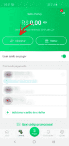 PicPay - Adicionando saldo
