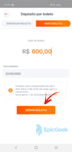 Banco Inter - Gerando o boleto