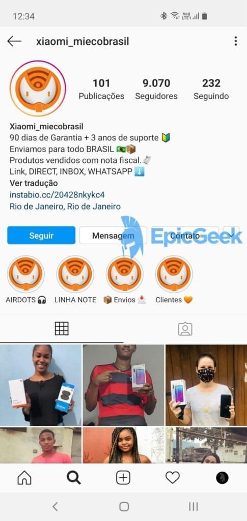 Xiaomi Mi e Co Brasil - Instagram