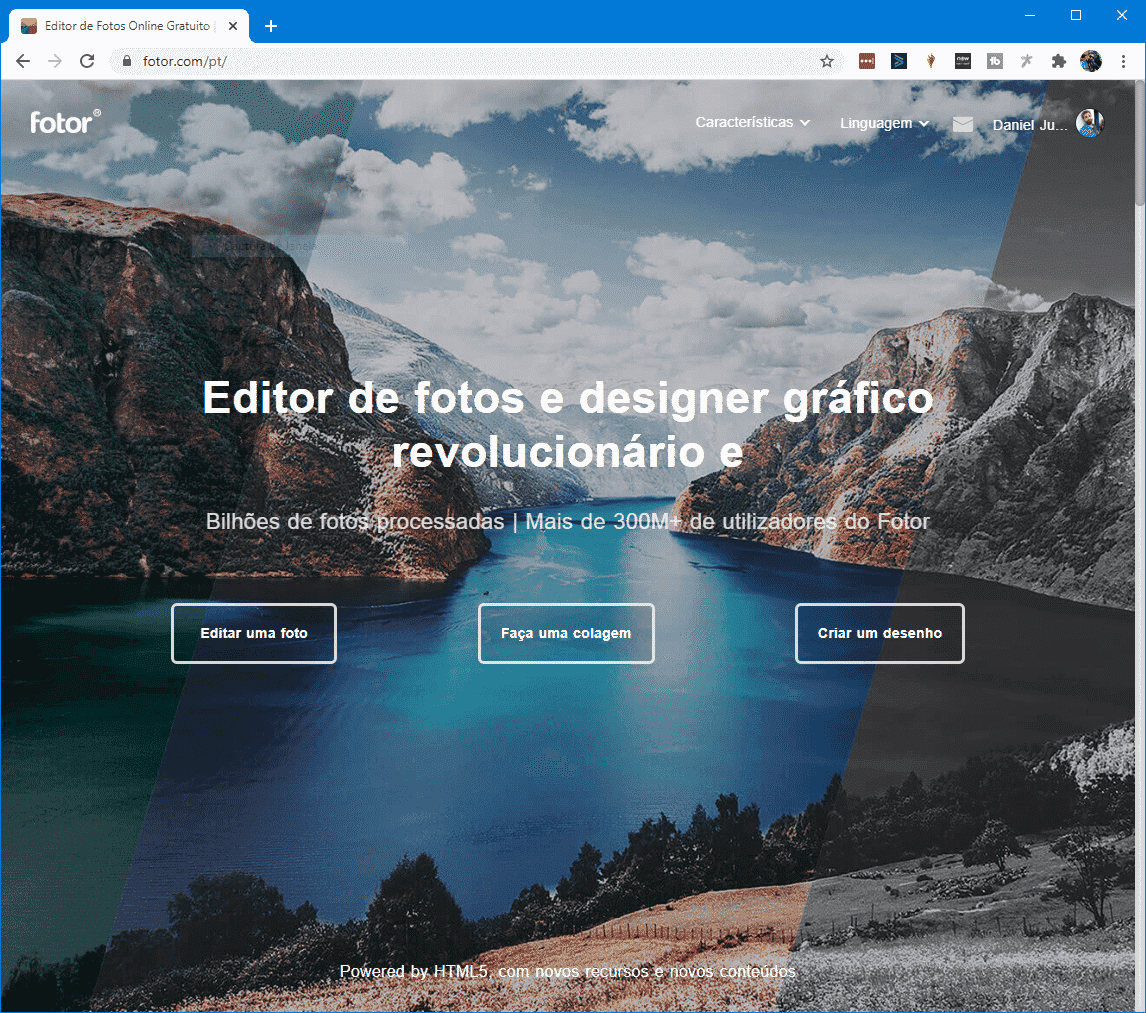Fotor - Tela inicial