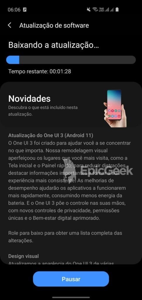 Samsung Galaxy S10e - One UI 3 Android 11