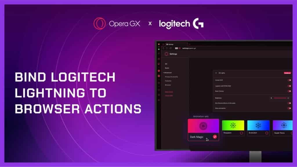 Opera GX Logitech G Integração