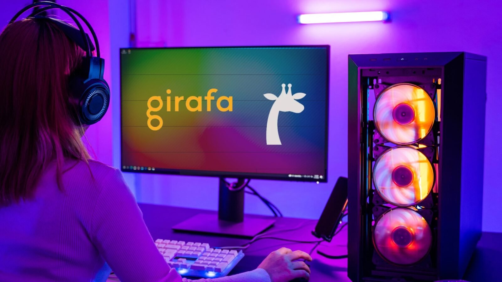 Monitor jogos gaming girafa