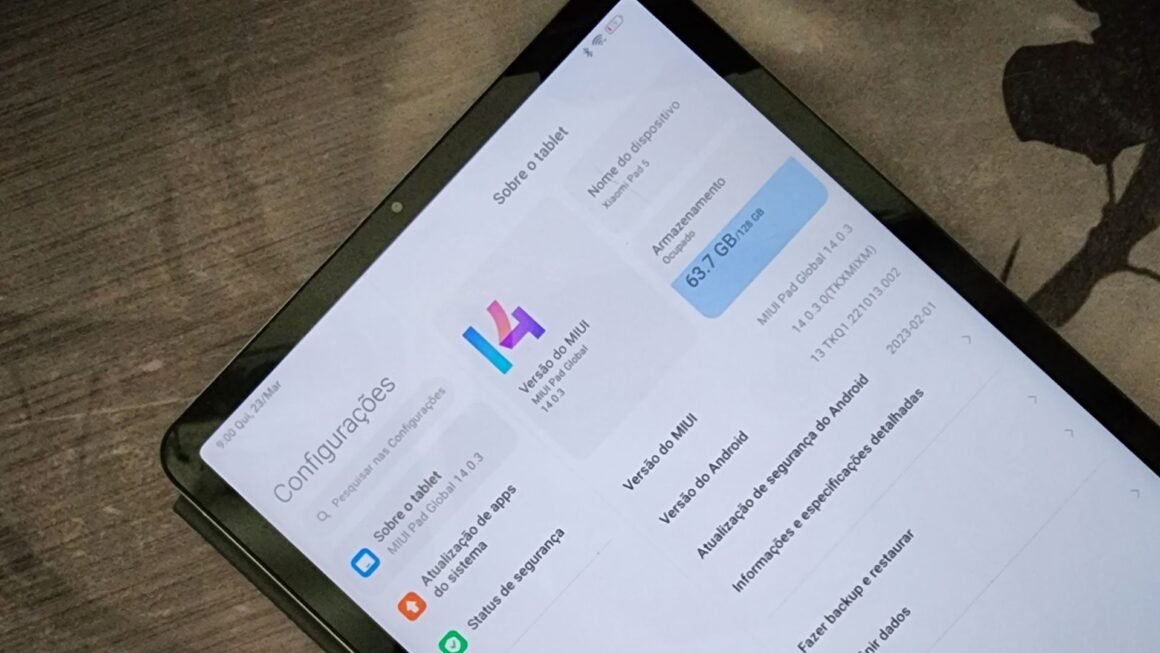 Xiaomi Pad 5 MIUI Pad 14