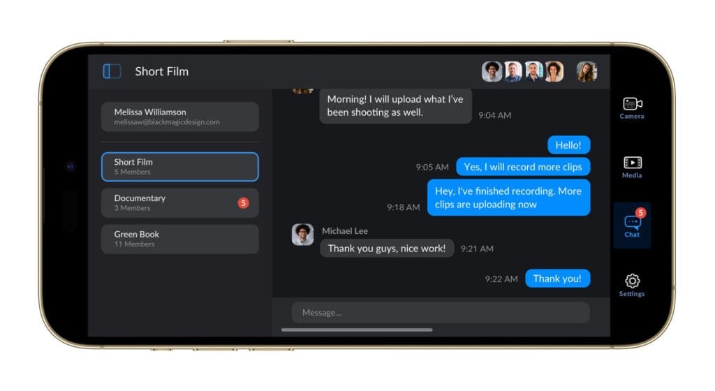 Blackmagic Camera Davinci Resolve iOS