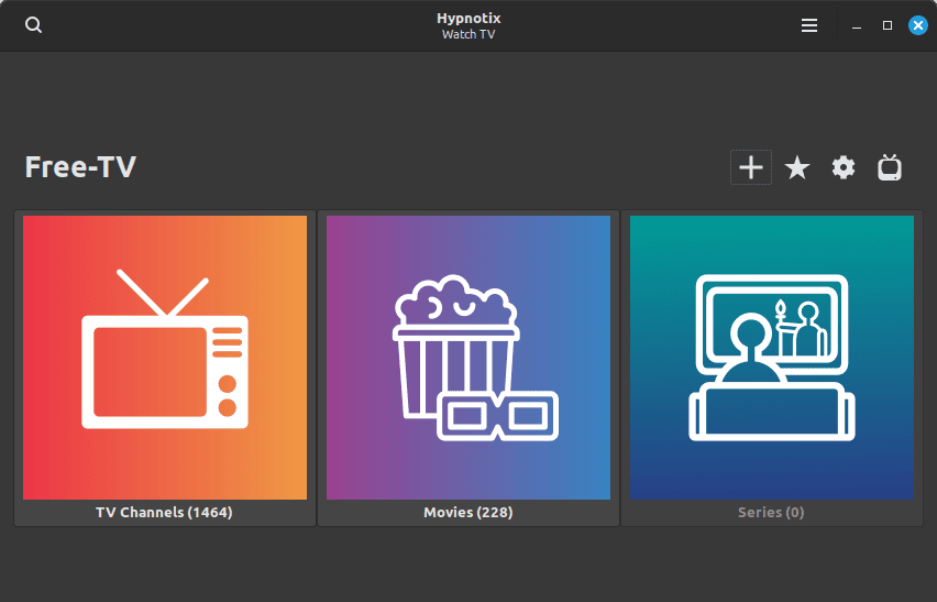 Linux Mint 21.3 Hypnotix - Favoritos