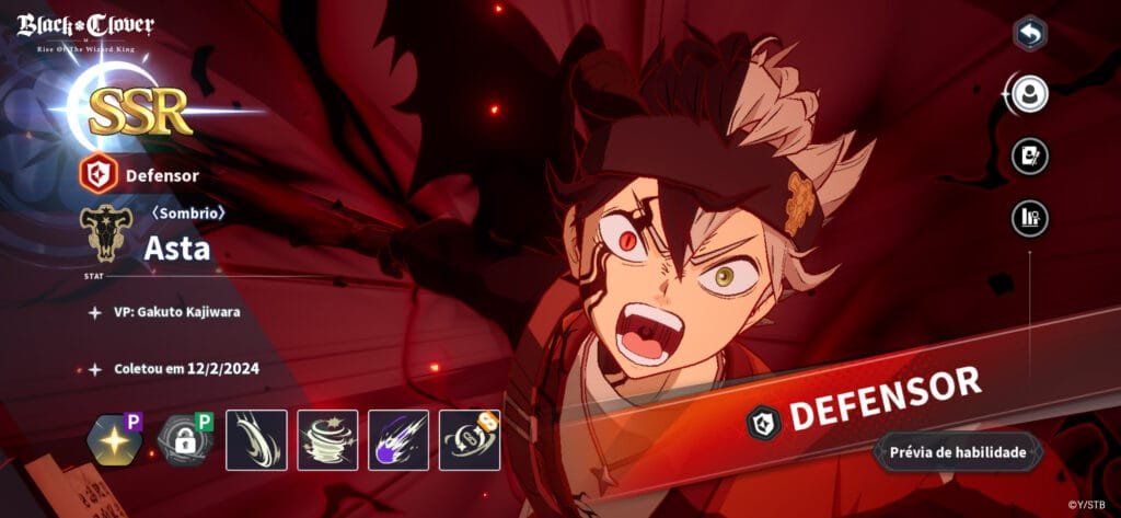 Black Clover M - Asta Sombrio