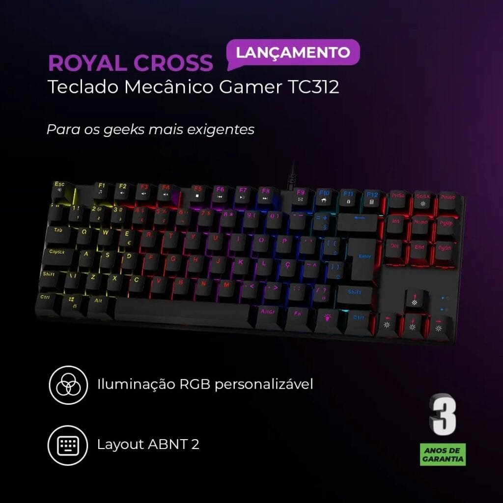 Teclado Warrior Royal Cross