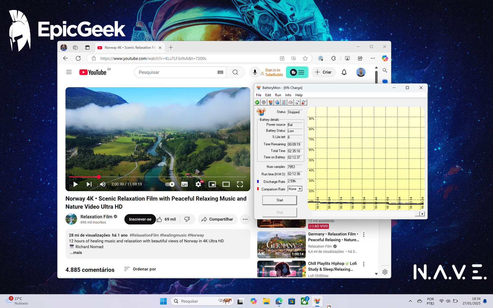NAVE GAMER Supernova GM6IX7X - BatteryMon