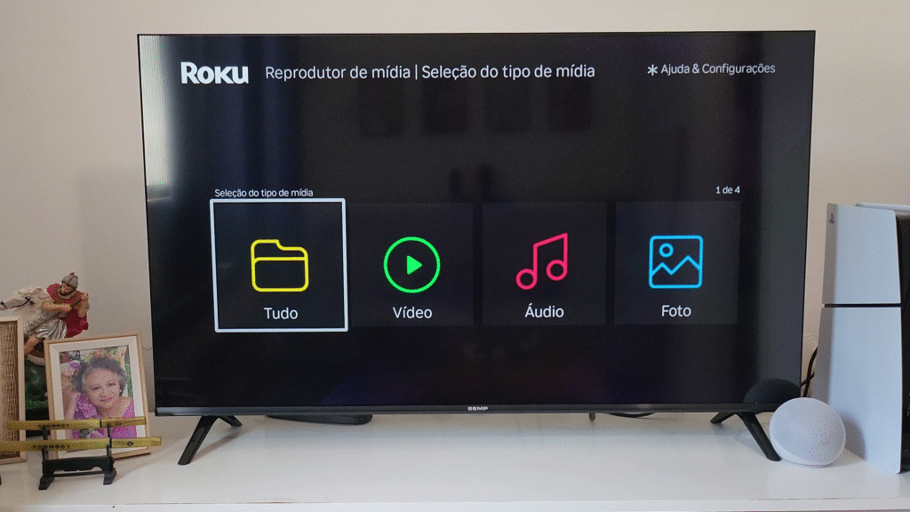 SEMP ROKU R6610 - ROKU Media Player (tela inicial)