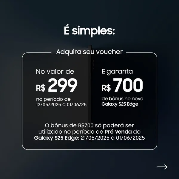 Samsung Galaxy S25 Edge - Pré-registro Plus Brasil