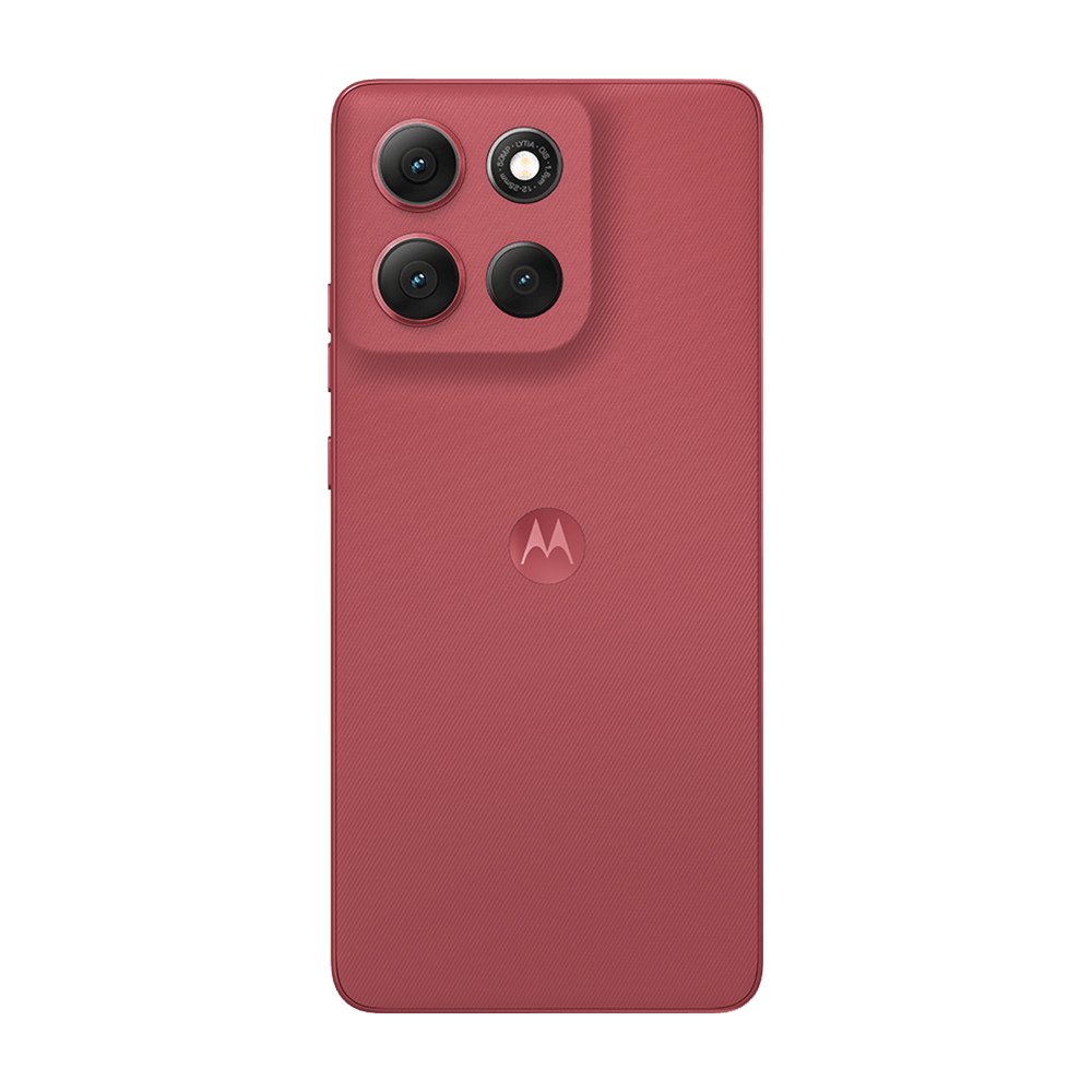Motorola Moto G86 vermelho - traseira