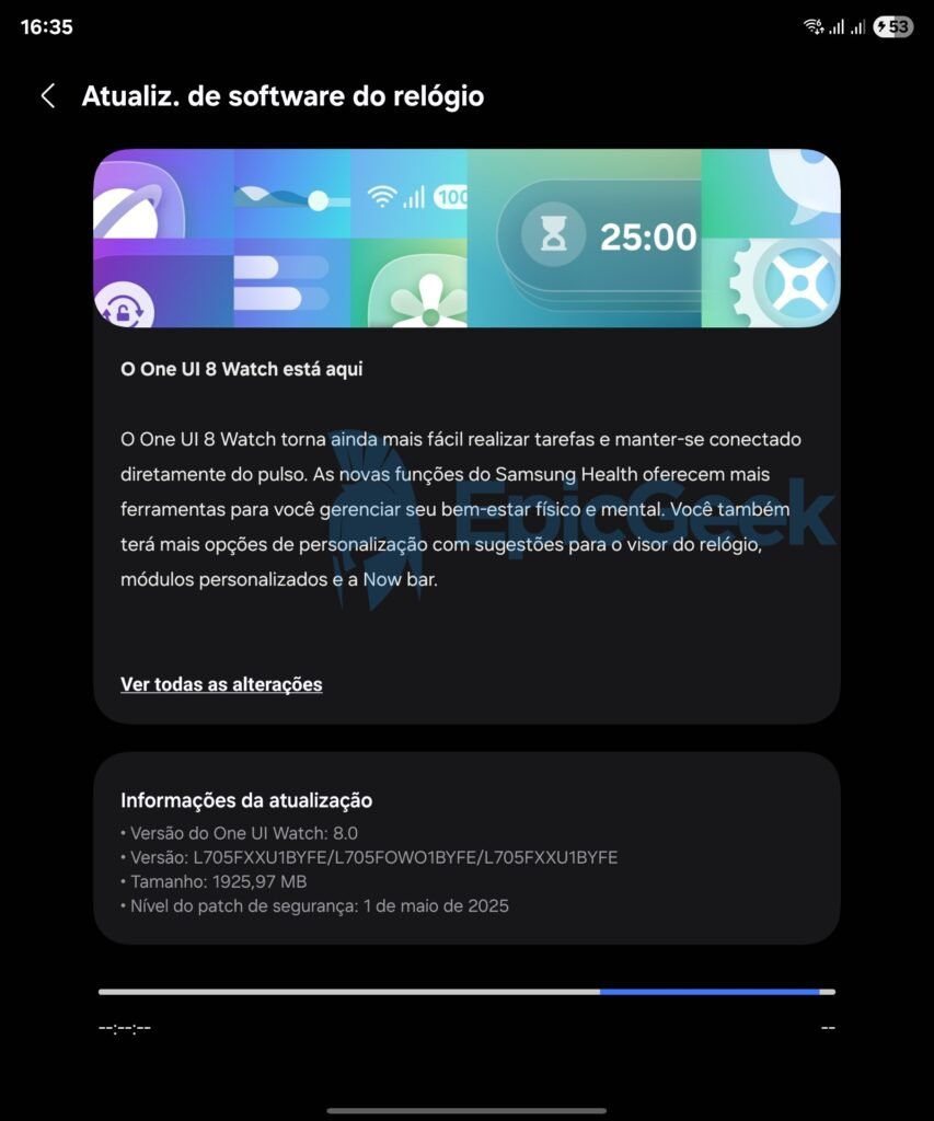 One UI 8 Watch Samsung Galaxy Watch Ultra Brasil