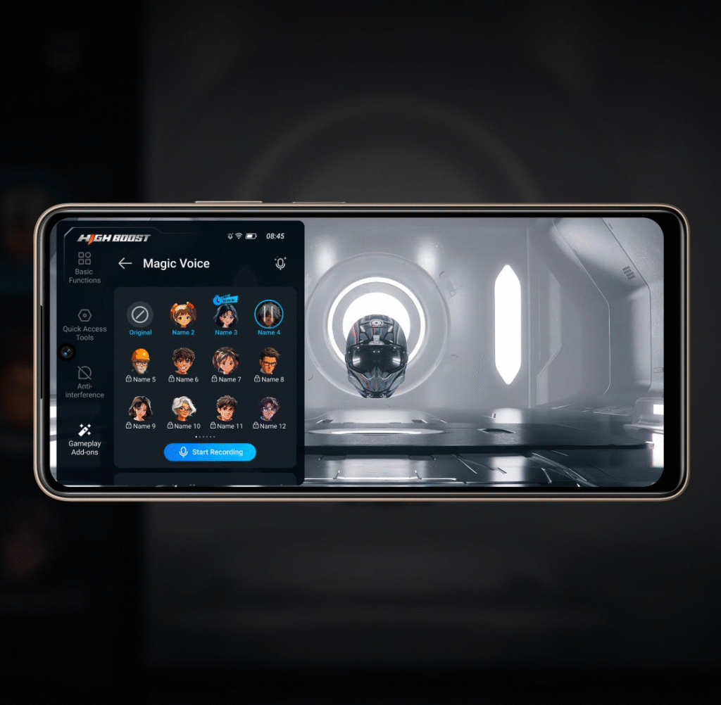 TECNO POVA 7 4G Modificador de voz