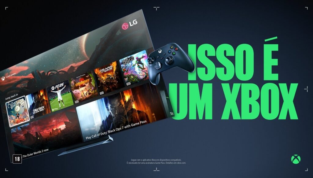 Xbox Game Pass TV LG Brasil