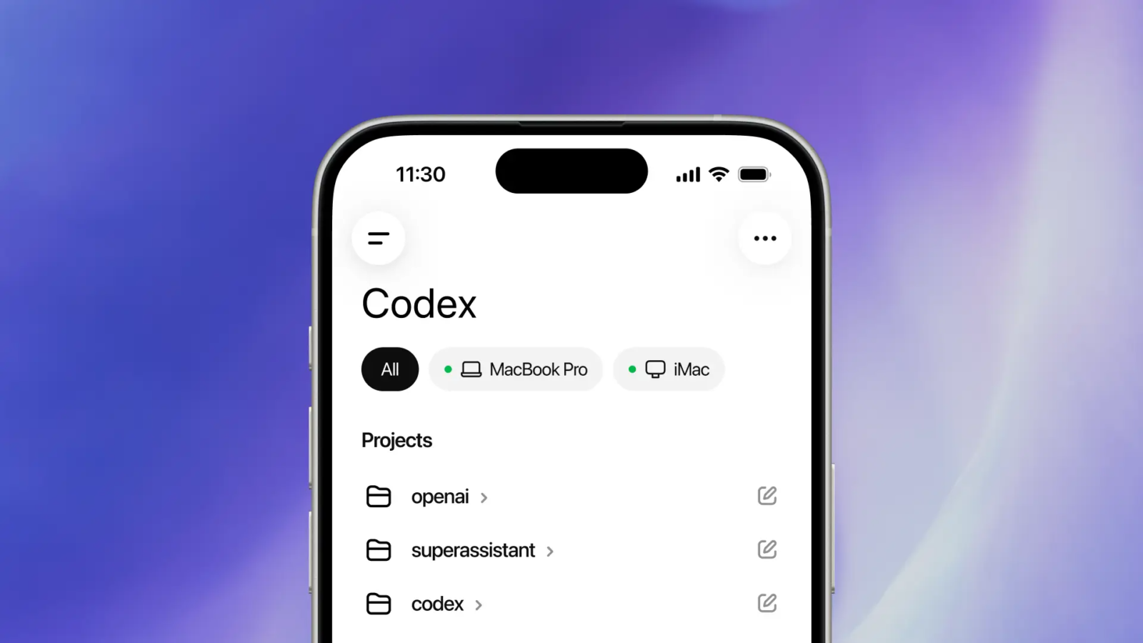 OpenAI Codex Android iOS app