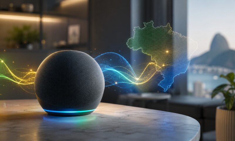 Alexa+ chega ao Brasil com IA generativa e integração com serviços locais