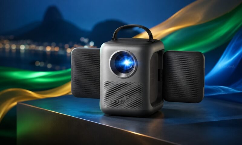 Projetor Anker P1i chega ao Brasil com Google TV, Full HD e som Dolby ajustável
