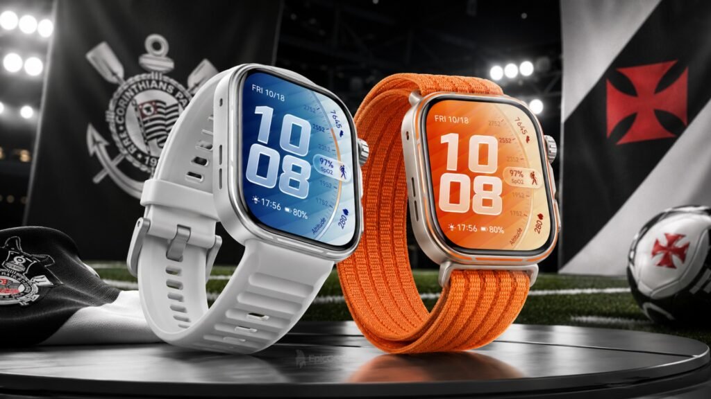 Huawei Watch Fit 5 Pro Corinthians e Vasco da Gama
