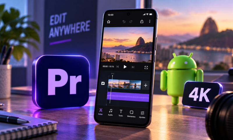 Adobe Premiere chega ao Android de graça com edição em 4K
