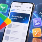 Google Play pode ganhar área para apps criados com IA no AI Studio