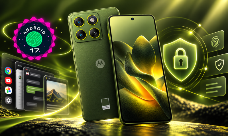 Motorola libera Android 17 para Edge 70 no Brasil com melhorias em multitarefa e segurança