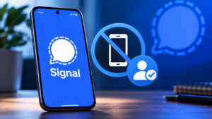 Signal testa criação de conta sem número de telefone na versão beta 8.28