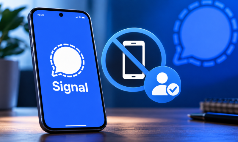 Signal conta sem telefone privacidade