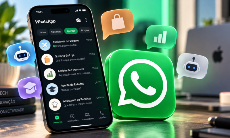 WhatsApp começa a liberar chats com agentes de terceiros no iPhone