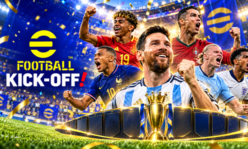 eFootball Kick-Off! ganha Modo Liga com 25 campeonatos no Nintendo Switch 2