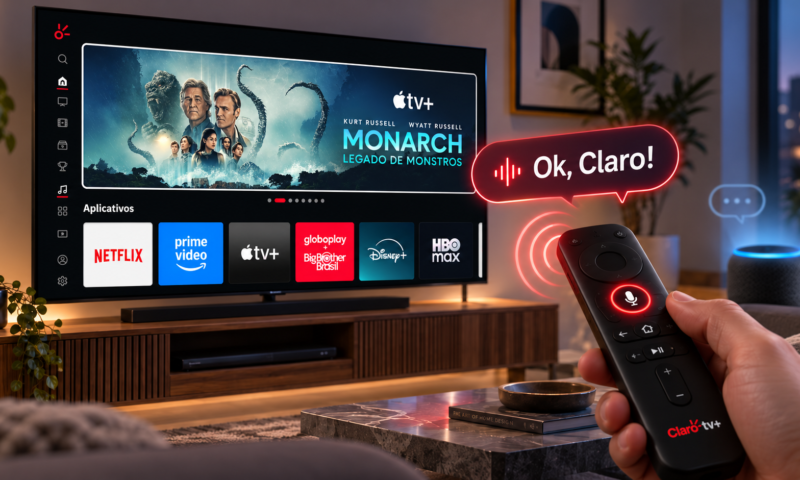 Claro tv+ começa a substituir Alexa pelo assistente próprio “Ok, Claro!”
