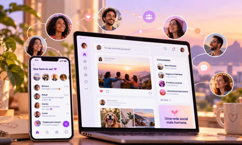 Orkut Conexões humanas ao pôr do sol