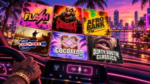 GTA 6 revela seis estações de rádio e terá podcasts pela primeira vez