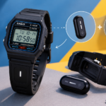 Impressão 3D une Casio F-105W e Fitbit Air em um acessório híbrido