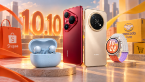 Huawei tem fones por R$ 99 e celulares com desconto no 10.10 da Shopee e Mercado Livre