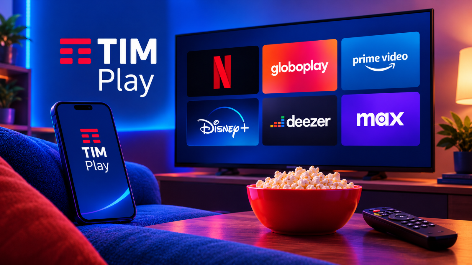 TIM Play lança combos de streaming a partir de R$ 35,90; veja os preços